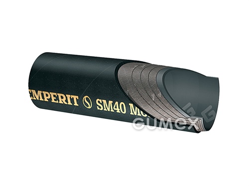 Hadica pre betónove zmesi SM40, 25/39mm, 40bar, NR-BR-SBR/SBR, -35°C/+80°C, čierna
